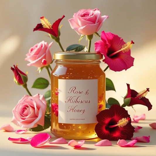 Rose & Hibiscus Infused Honey