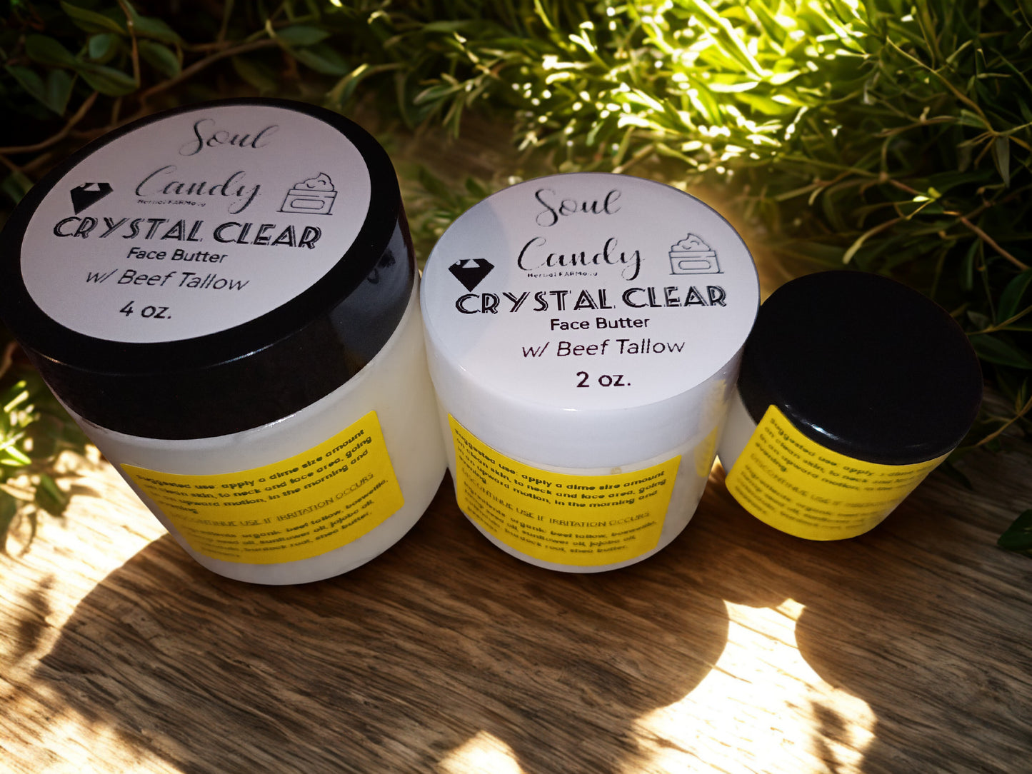 Crystal Clear Face Butter (w/Beef Tallow and Frankincense)