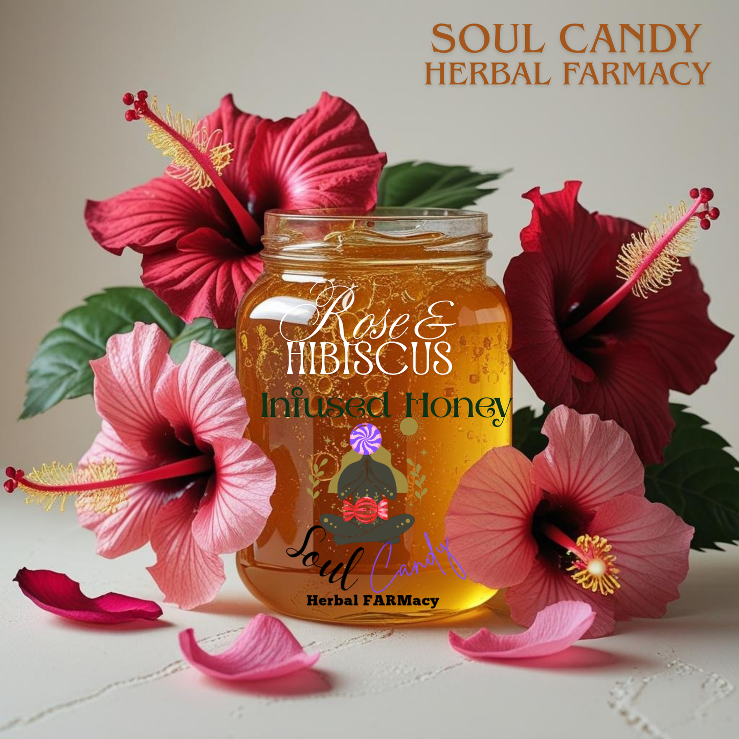 Rose & Hibiscus Infused Honey