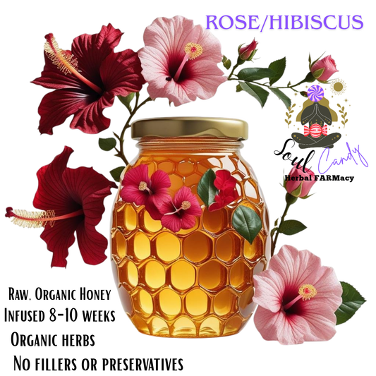 Rose & Hibiscus Infused Honey